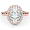 4.40CT.TW OVAL LAB DIAMOND HALO ENGAGEMENT RING - Nazarelle