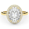 4.40CT.TW OVAL LAB DIAMOND HALO ENGAGEMENT RING - Nazarelle