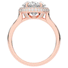 4.40CT.TW OVAL LAB DIAMOND HALO ENGAGEMENT RING - Nazarelle