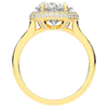 4.40CT.TW OVAL LAB DIAMOND HALO ENGAGEMENT RING - Nazarelle