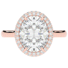 4.40CT.TW OVAL LAB DIAMOND HALO ENGAGEMENT RING - Nazarelle