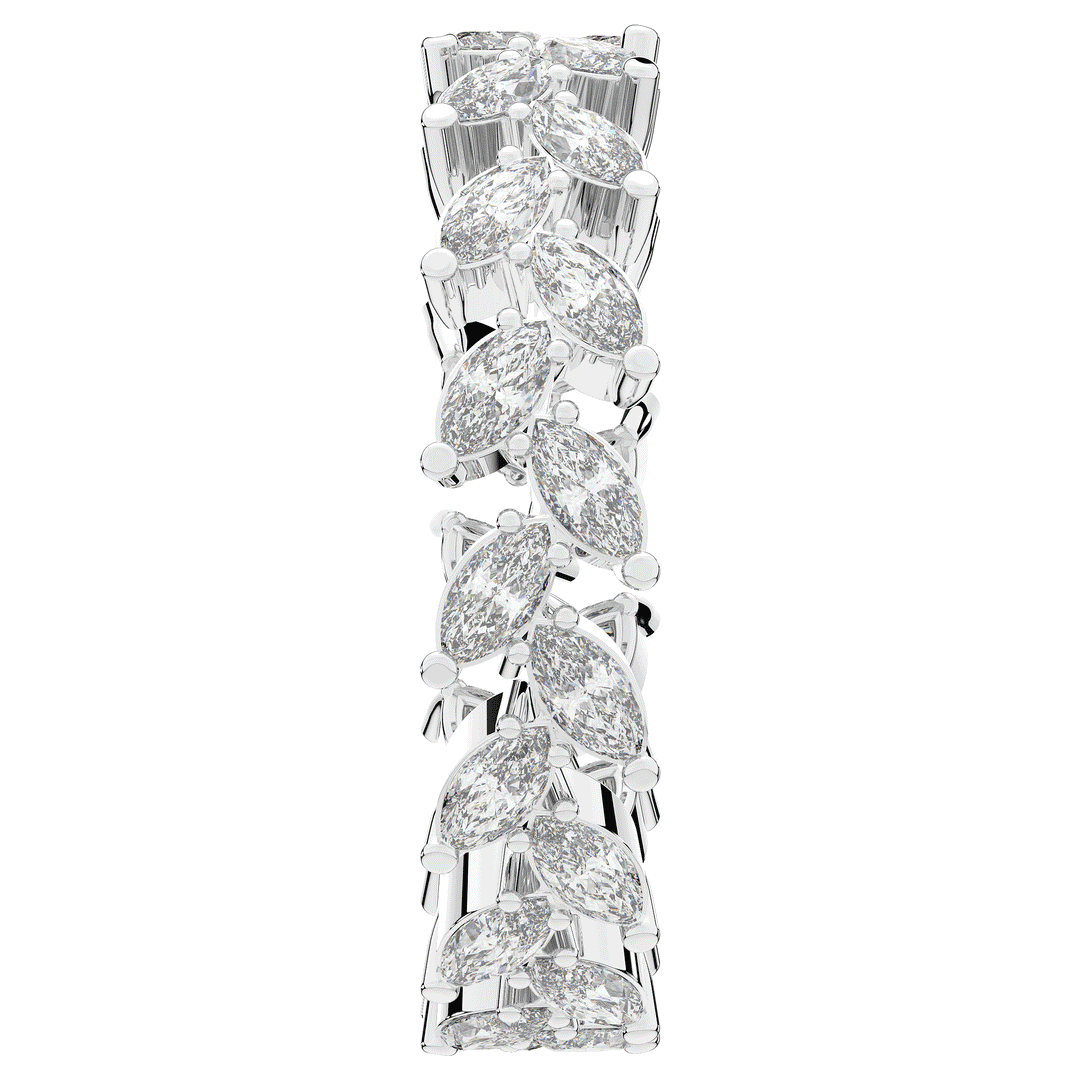 1.30CT.TW MARQUISE LAB DIAMOND ETERNITY WEDDING BAND - Nazarelle