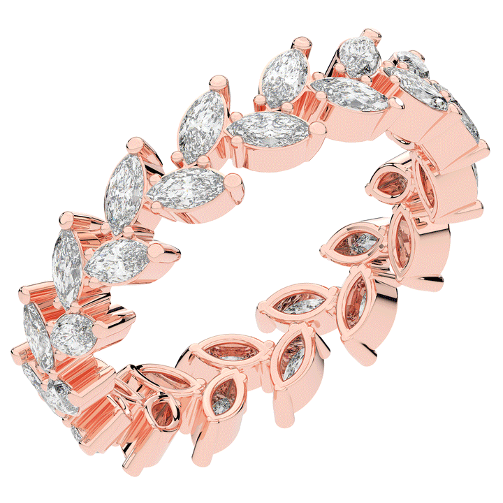 1.30CT.TW MARQUISE LAB DIAMOND ETERNITY WEDDING BAND - Nazarelle