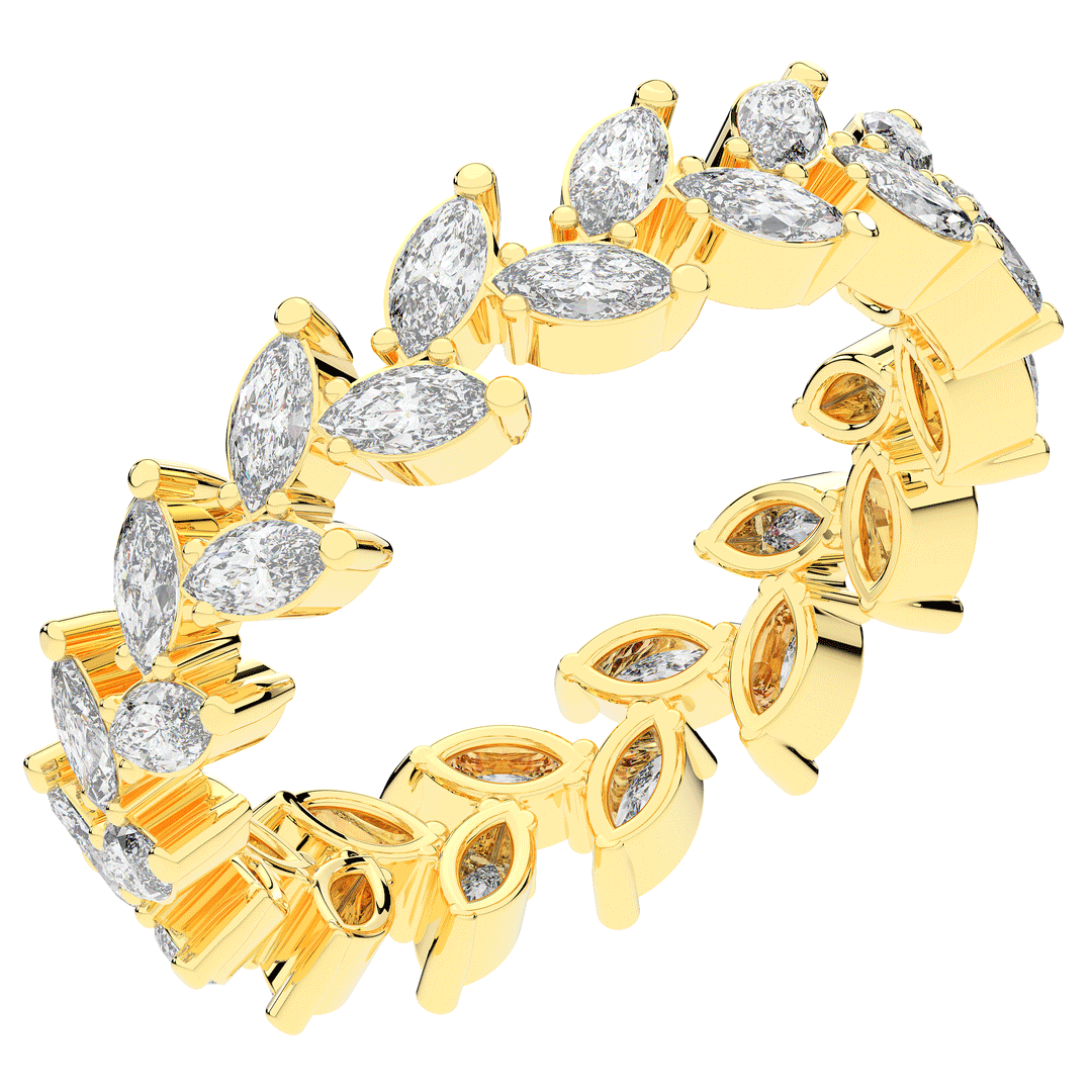 1.30CT.TW MARQUISE LAB DIAMOND ETERNITY WEDDING BAND - Nazarelle