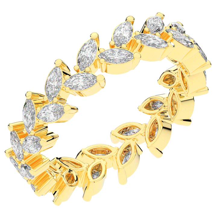 1.30CT.TW MARQUISE LAB DIAMOND ETERNITY WEDDING BAND - Nazarelle