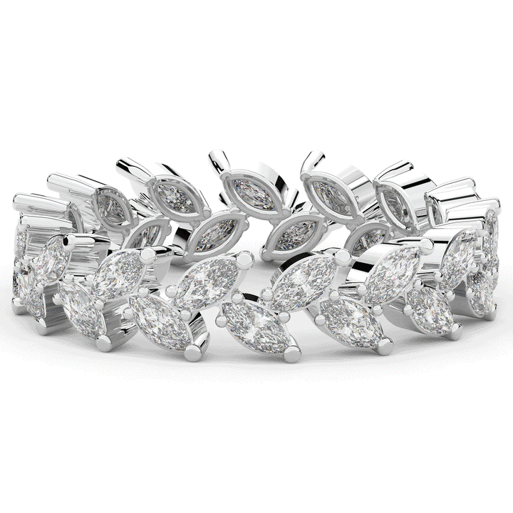1.30CT.TW MARQUISE LAB DIAMOND ETERNITY WEDDING BAND - Nazarelle