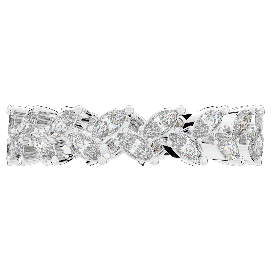 1.30CT.TW MARQUISE LAB DIAMOND ETERNITY WEDDING BAND - Nazarelle