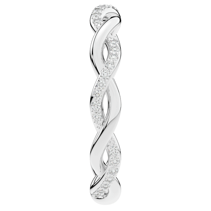 0.20CT.TW LAB DIAMOND TWIST ETERNITY WEDDING BAND - Nazarelle