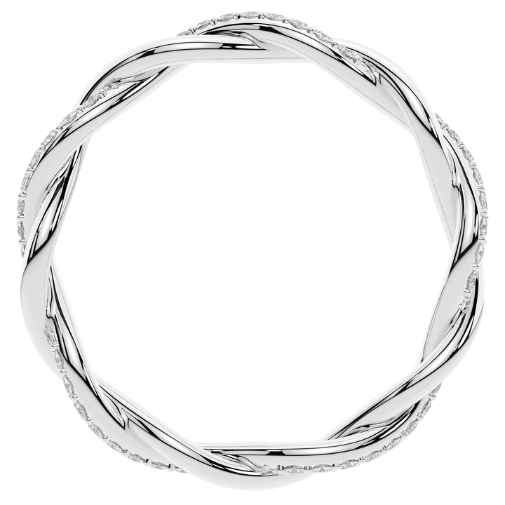 0.20CT.TW LAB DIAMOND TWIST ETERNITY WEDDING BAND - Nazarelle
