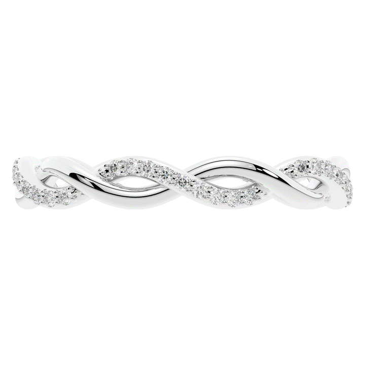 0.20CT.TW LAB DIAMOND TWIST ETERNITY WEDDING BAND - Nazarelle