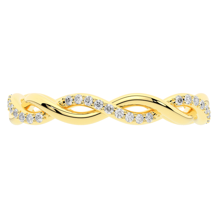 0.20CT.TW LAB DIAMOND TWIST ETERNITY WEDDING BAND - Nazarelle