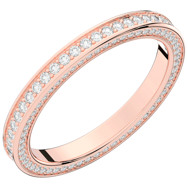 0.60CT.TW ROUND LAB DIAMOND ETERNITY WEDDING BAND - Nazarelle