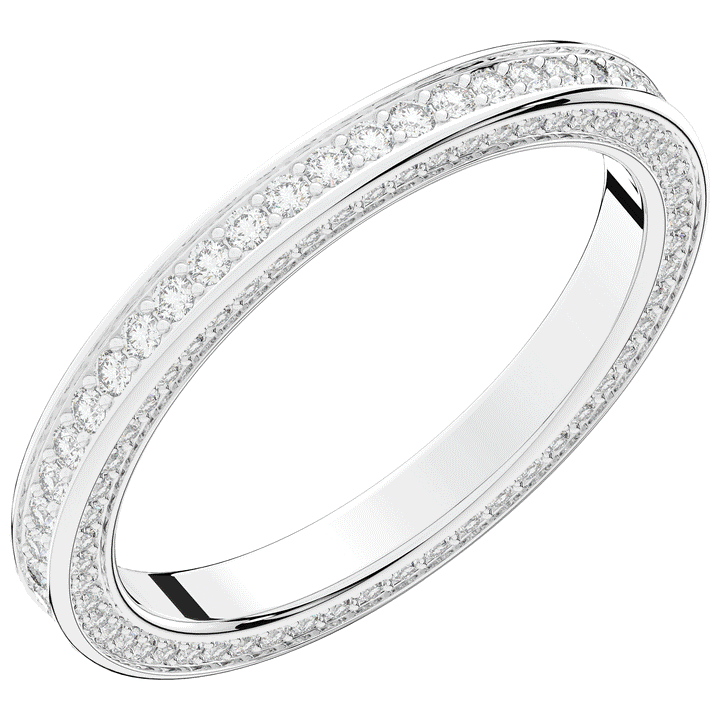0.60CT.TW ROUND LAB DIAMOND ETERNITY WEDDING BAND - Nazarelle