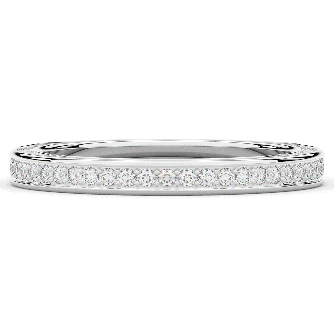 0.60CT.TW ROUND LAB DIAMOND ETERNITY WEDDING BAND - Nazarelle