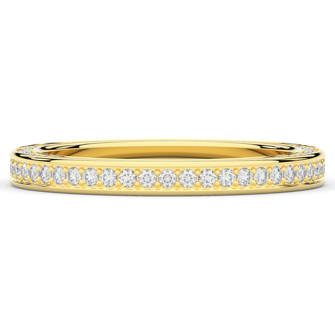 0.60CT.TW ROUND LAB DIAMOND ETERNITY WEDDING BAND - Nazarelle