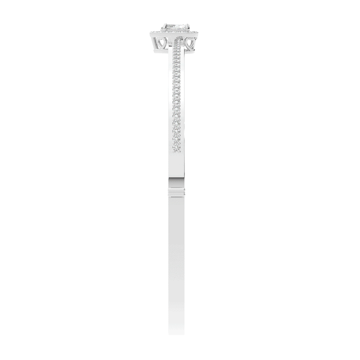 1.65CT.TW HEART AND ROUND LAB DIAMOND  BANGLE - Nazarelle