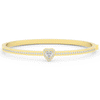 1.65CT.TW HEART AND ROUND LAB DIAMOND  BANGLE - Nazarelle