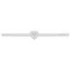 1.65CT.TW HEART AND ROUND LAB DIAMOND  BANGLE - Nazarelle