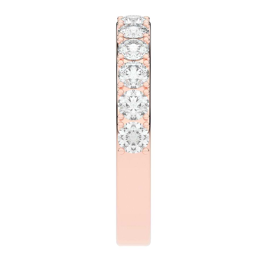 1.00CT.TW ROUND LAB DIAMOND WEDDING BAND - Nazarelle
