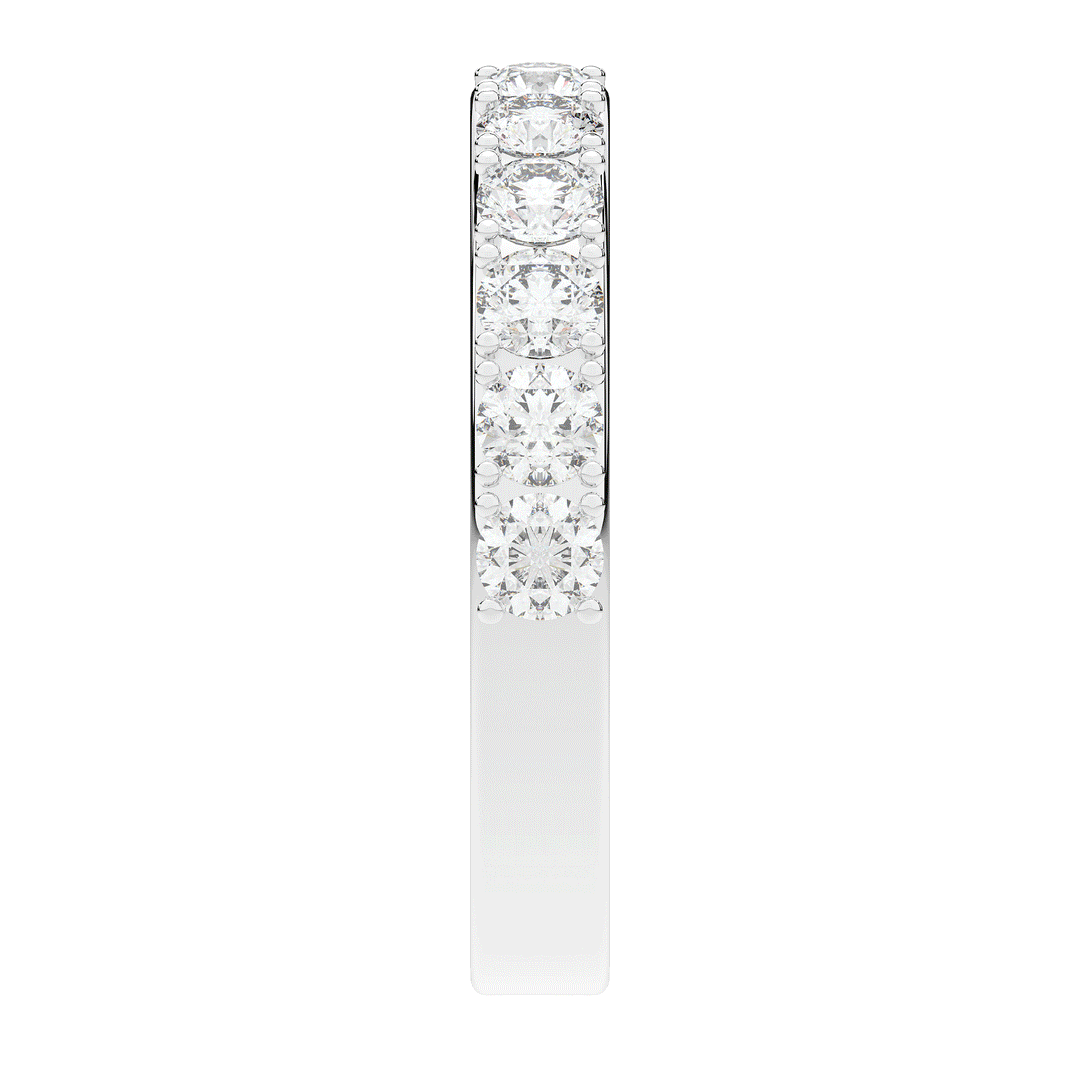1.00CT.TW ROUND LAB DIAMOND WEDDING BAND - Nazarelle