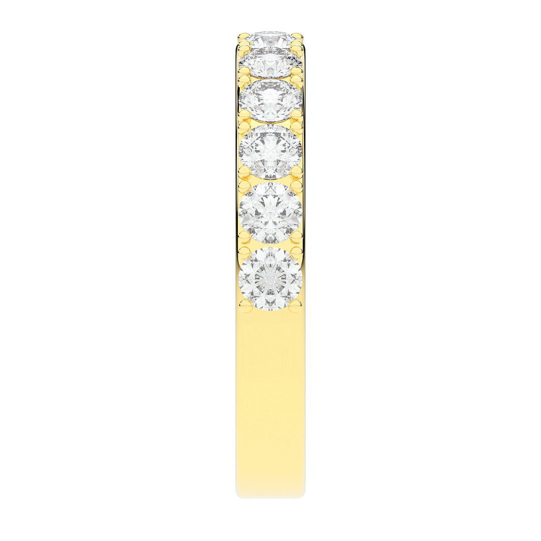 1.00CT.TW ROUND LAB DIAMOND WEDDING BAND - Nazarelle