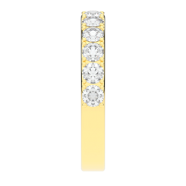 1.00CT.TW ROUND LAB DIAMOND WEDDING BAND - Nazarelle