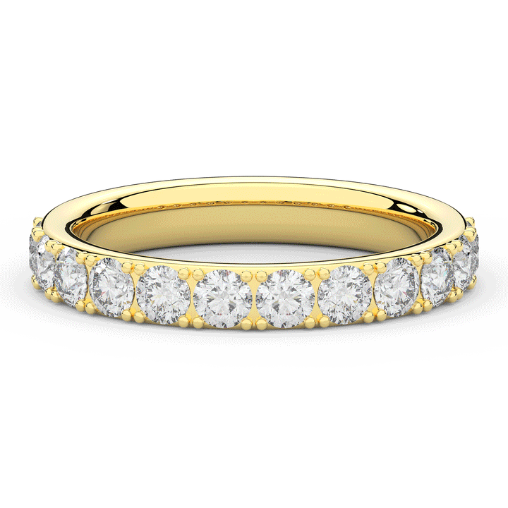1.00CT.TW ROUND LAB DIAMOND WEDDING BAND - Nazarelle