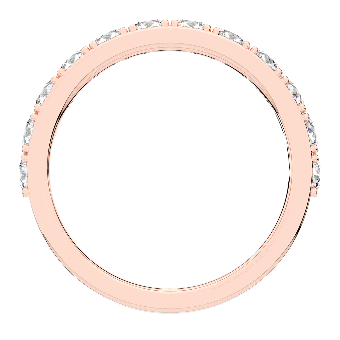 1.00CT.TW ROUND LAB DIAMOND WEDDING BAND - Nazarelle