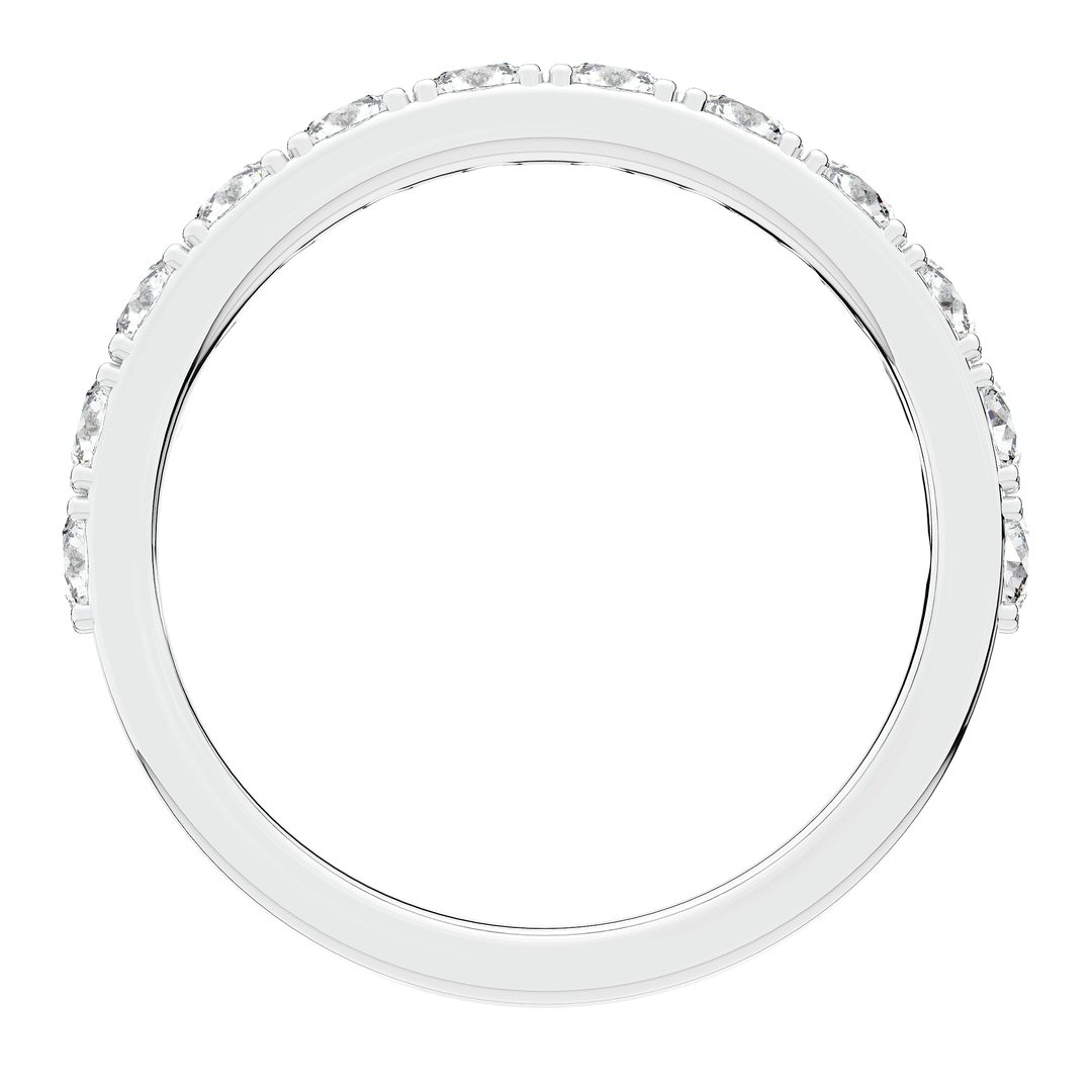 1.00CT.TW ROUND LAB DIAMOND WEDDING BAND - Nazarelle