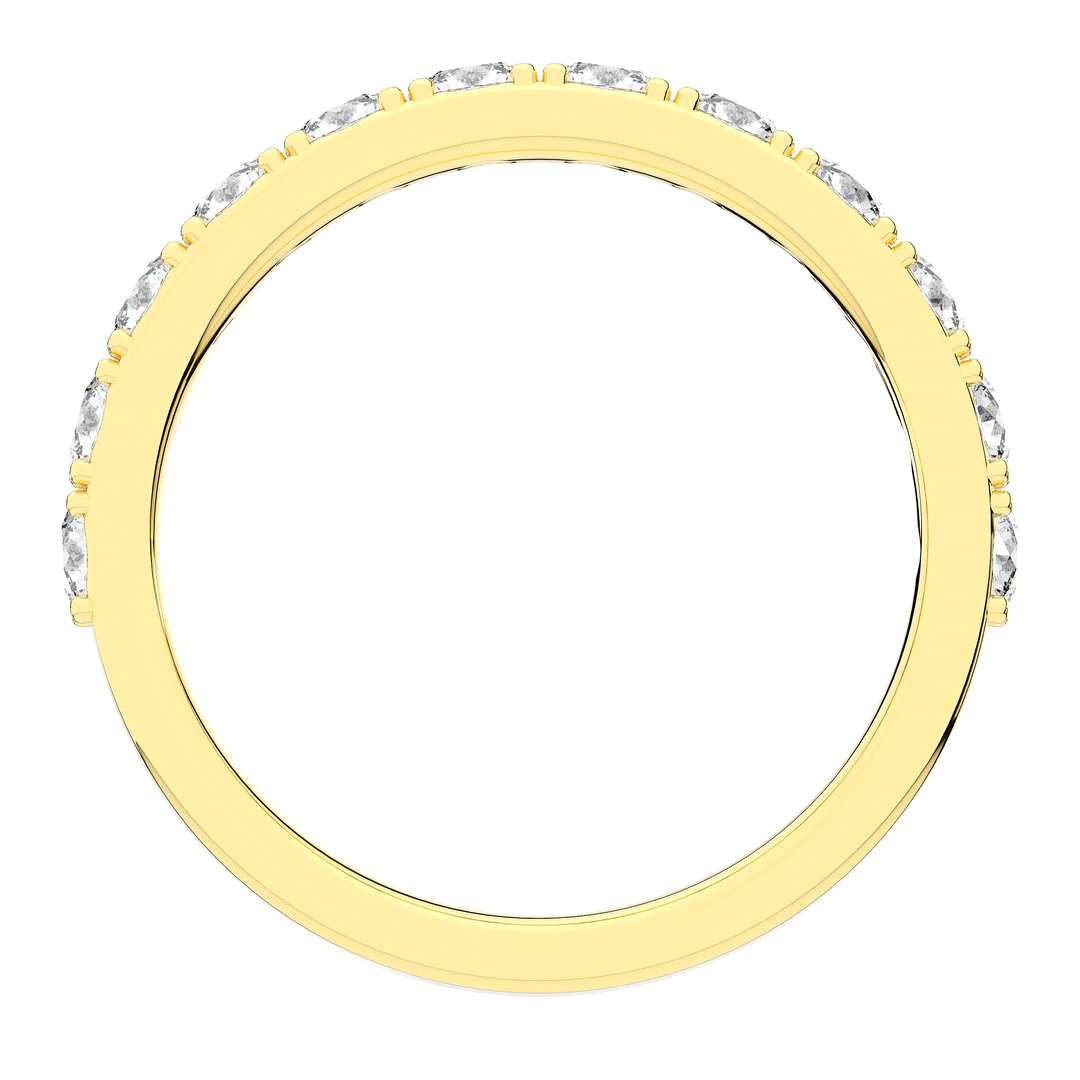 1.00CT.TW ROUND LAB DIAMOND WEDDING BAND - Nazarelle