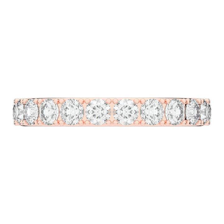 1.00CT.TW ROUND LAB DIAMOND WEDDING BAND - Nazarelle