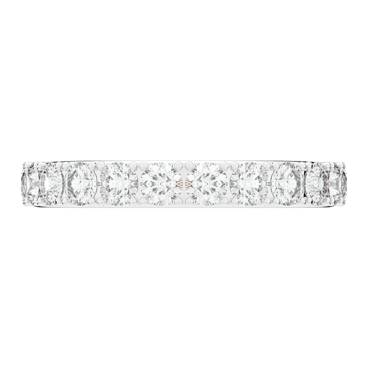 1.00CT.TW ROUND LAB DIAMOND WEDDING BAND - Nazarelle