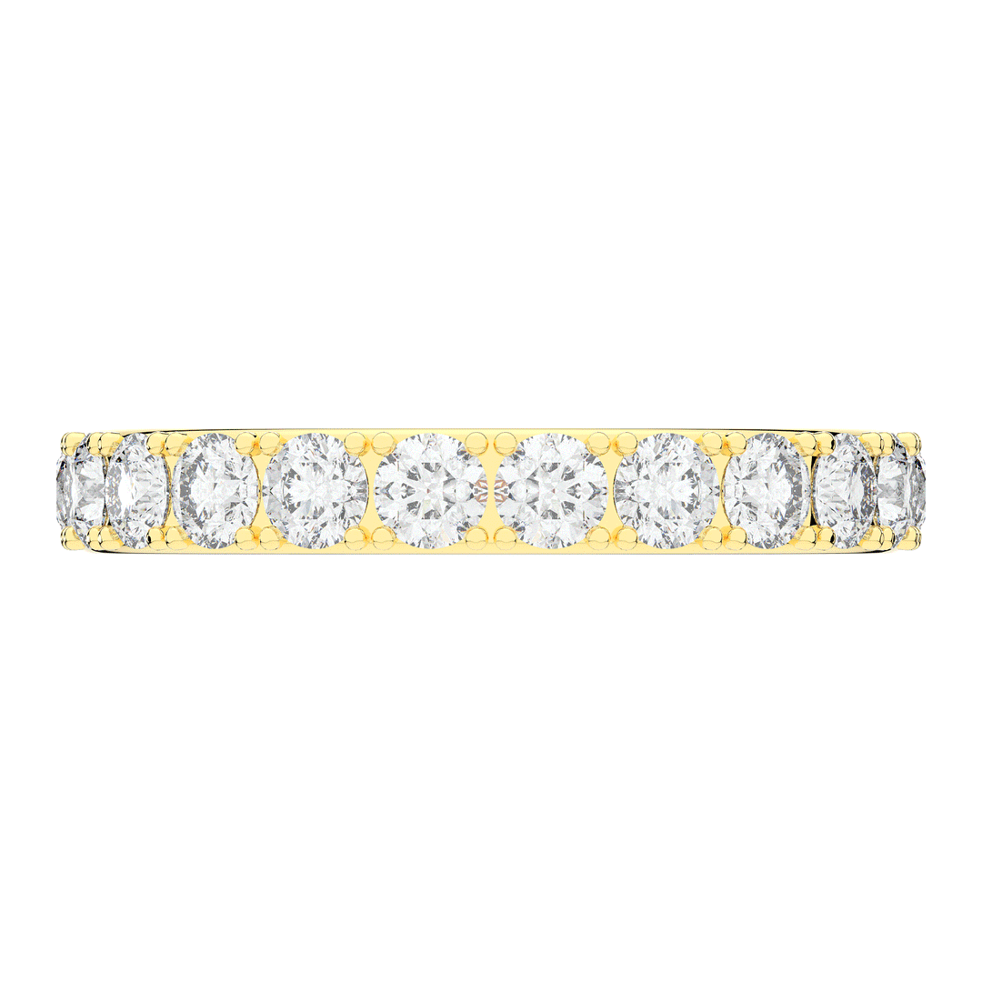 1.00CT.TW ROUND LAB DIAMOND WEDDING BAND - Nazarelle
