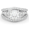 3.30CT.TW ROUND LAB DIAMOND ENGAGEMENT RING - Nazarelle