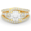 3.30CT.TW ROUND LAB DIAMOND ENGAGEMENT RING - Nazarelle