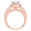 3.30CT.TW ROUND LAB DIAMOND ENGAGEMENT RING - Nazarelle