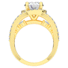 3.30CT.TW ROUND LAB DIAMOND ENGAGEMENT RING - Nazarelle