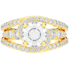 3.30CT.TW ROUND LAB DIAMOND ENGAGEMENT RING - Nazarelle