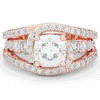 3.30CT.TW CUSHION LAB DIAMOND ENGAGEMENT RING - Nazarelle