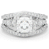 3.30CT.TW CUSHION LAB DIAMOND ENGAGEMENT RING - Nazarelle