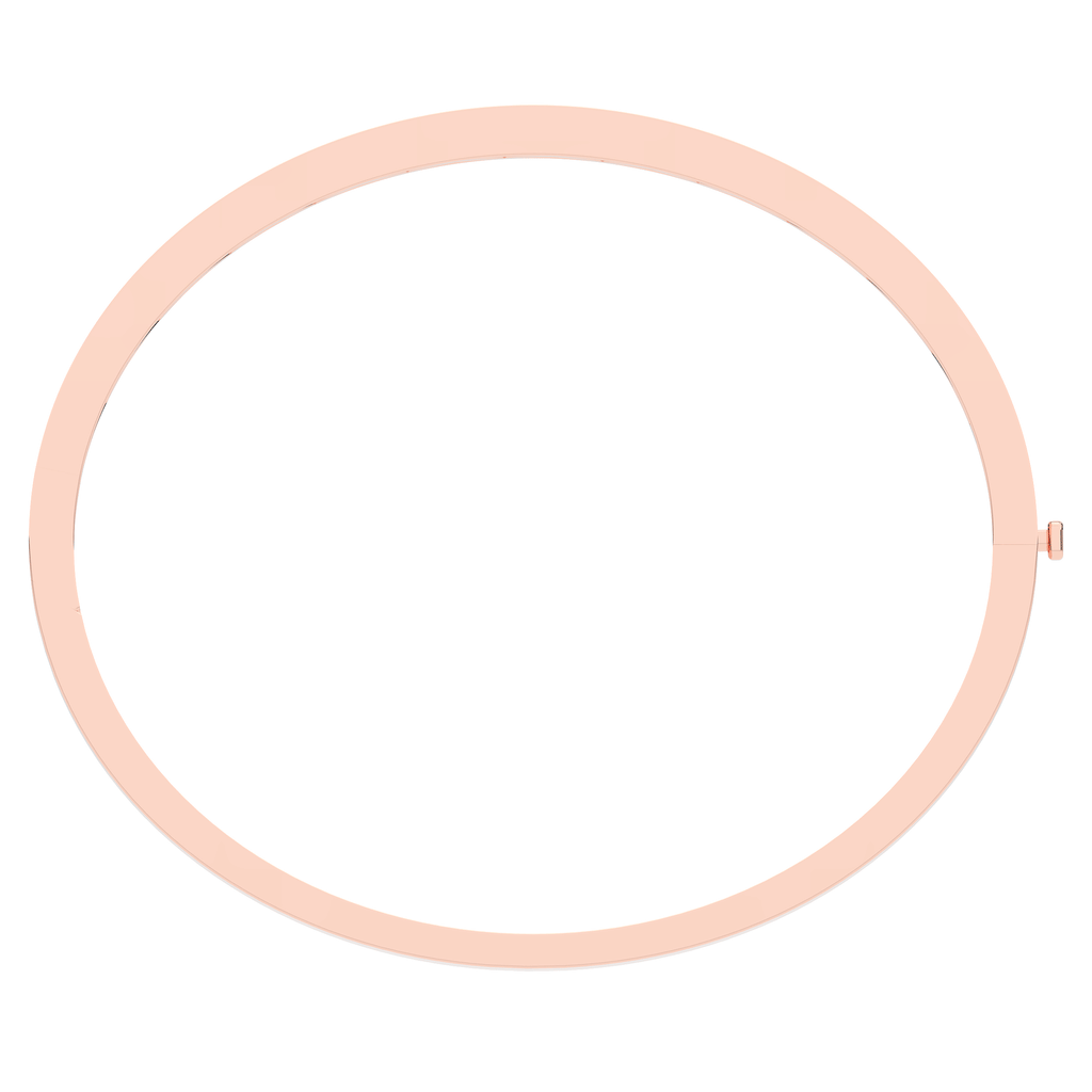 0.50CT.TW ROUND LAB DIAMOND BEZEL SET BANGLE - Nazarelle