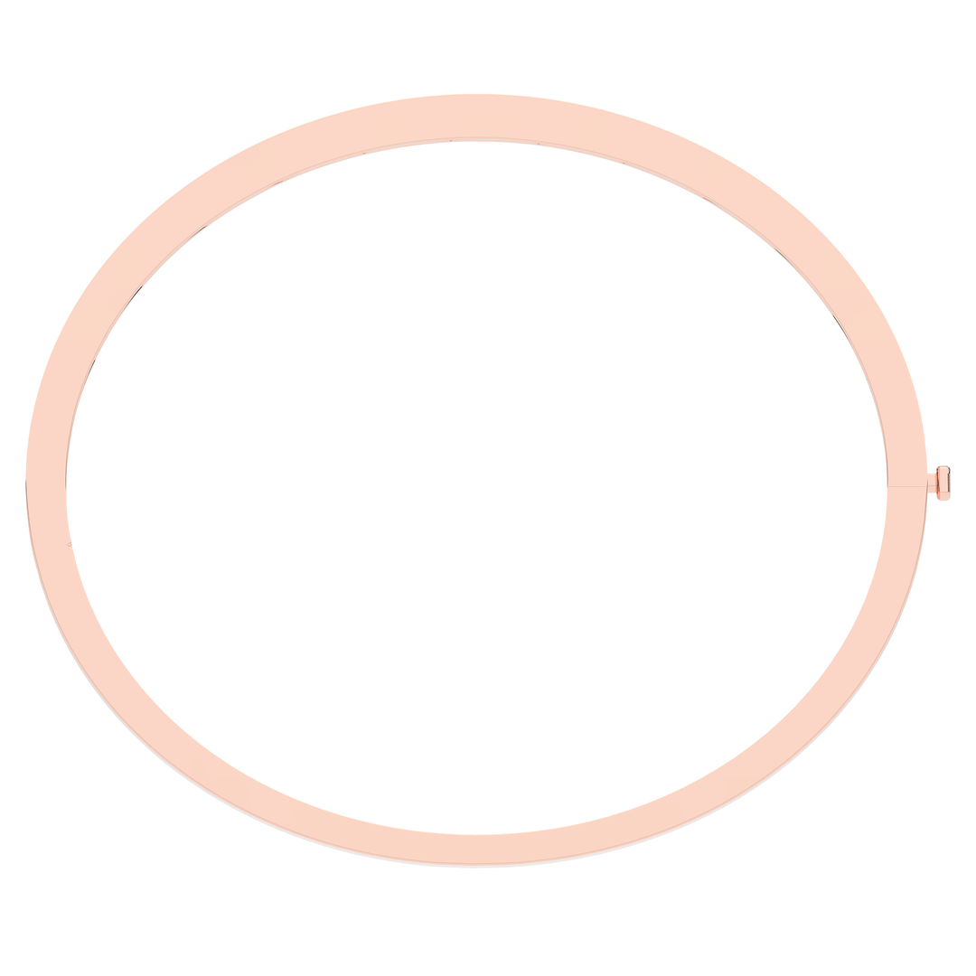 0.50CT.TW ROUND LAB DIAMOND BEZEL SET BANGLE - Nazarelle