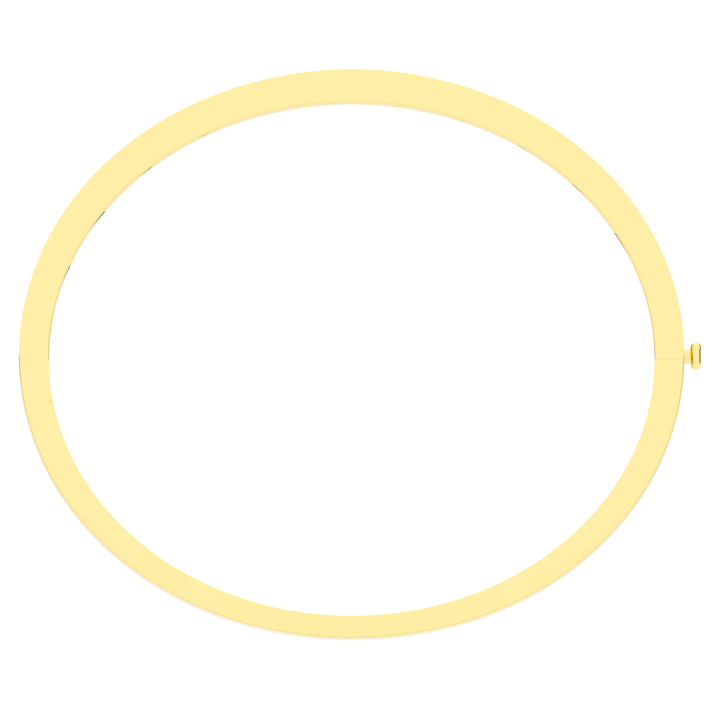 0.50CT.TW ROUND LAB DIAMOND BEZEL SET BANGLE - Nazarelle