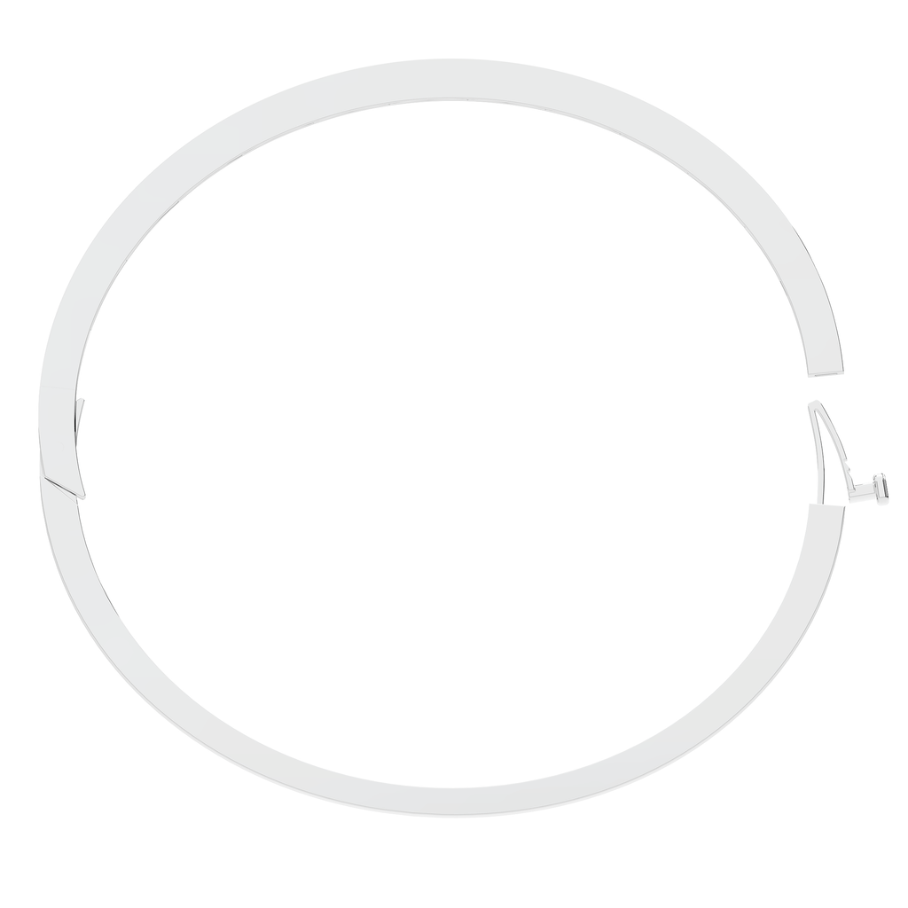 0.50CT.TW ROUND LAB DIAMOND BEZEL SET BANGLE - Nazarelle