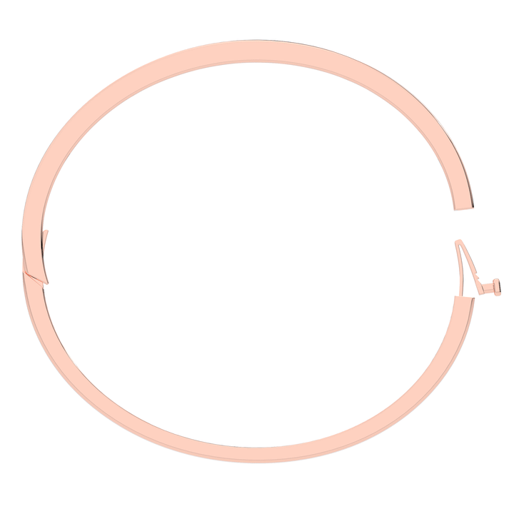 0.15CT.TW ROUND LAB BEZEL SET DIAMOND BANGLE - Nazarelle