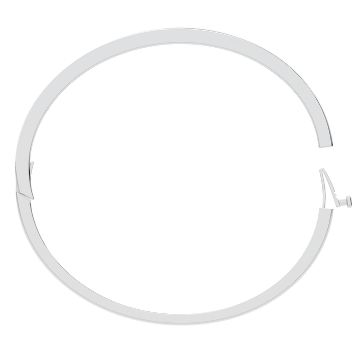 0.15CT.TW ROUND LAB BEZEL SET DIAMOND BANGLE - Nazarelle