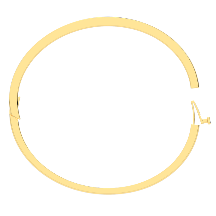 0.15CT.TW ROUND LAB BEZEL SET DIAMOND BANGLE - Nazarelle