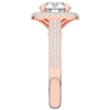 2.45CT.TW ROUND LAB DIAMOND HALO ENGAGEMENT RING - Nazarelle