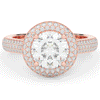 2.45CT.TW ROUND LAB DIAMOND HALO ENGAGEMENT RING - Nazarelle