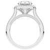 2.45CT.TW ROUND LAB DIAMOND HALO ENGAGEMENT RING - Nazarelle